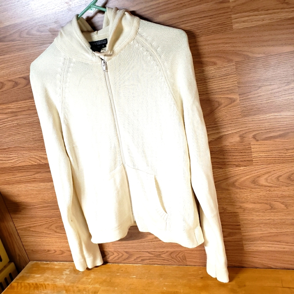 bcbg White hoodie for womens Size M
